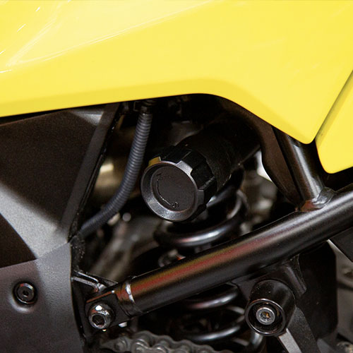 Suzuki V-Strom rear suspension adjuster