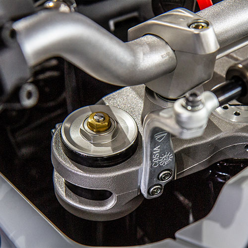 Ducati Desert X adjustable suspension