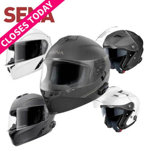Sena Motorcycle Helmet – Choice Of Styles Inc Sena Integrated Intercom
