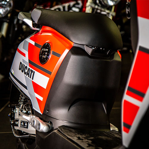 Ducati Super Soco seat unit