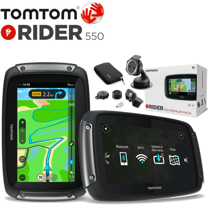 TomTom Sat-Nav - Rider 550 Premium Bundle