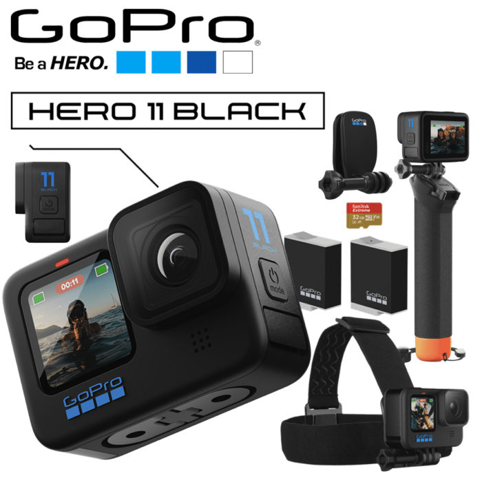 GoPro HERO11 Black 5K + Accessories Bundle