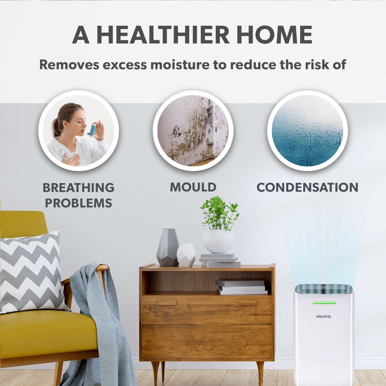 electriQ Smart Dehumidifier and Air Purifier – Ideal For The Garage - Image 3
