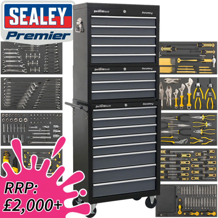 Sealey 16 Drawer Combination Toolchest + 420 piece Toolkit - ONLY £2
