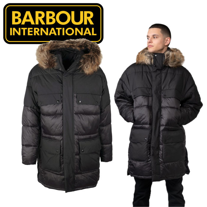 Barbour International Contrast Redford Parka Quilted Jacket