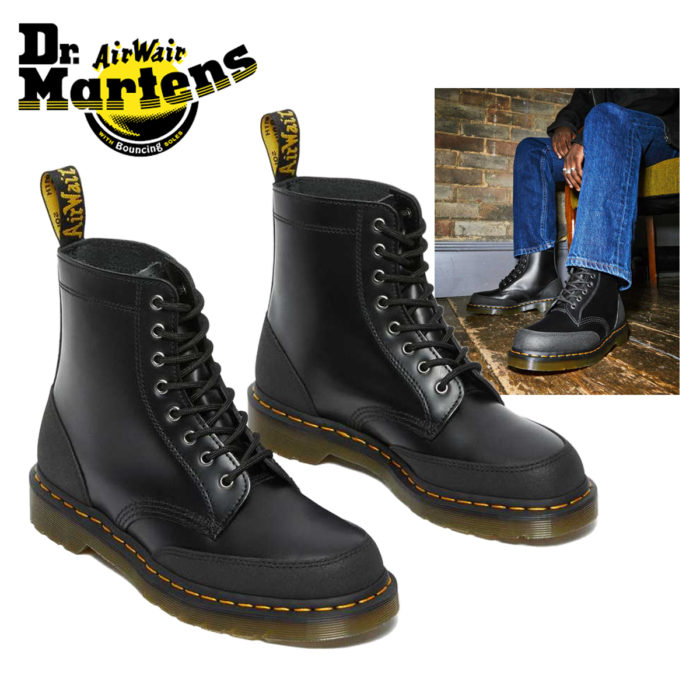 Dr Martens 1460 Guard Panel Leather Lace-up Boots