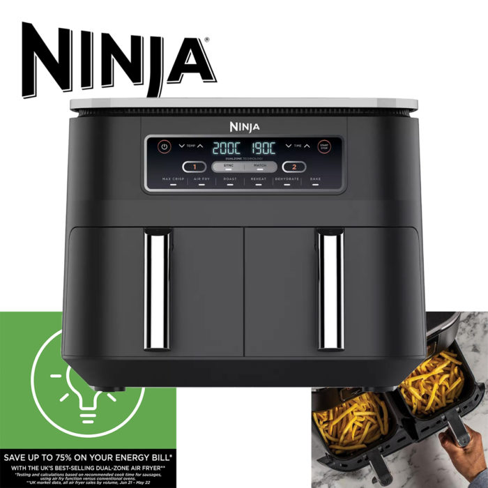 Ninja Foodi Dual Zone 7.6 Litre Air Fryer