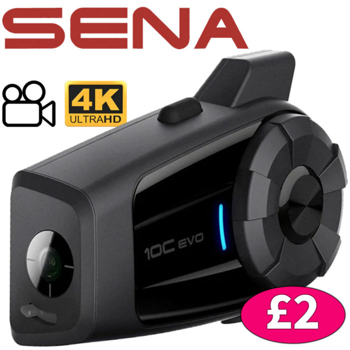 SENA 10C Evo Headset - Intercom & 4K Camera Combo - Cheap Tickets