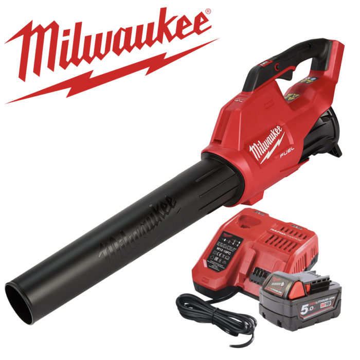 Milwaukee M18RBL-0 18V Leaf Blower, Battery + Charging Kit
