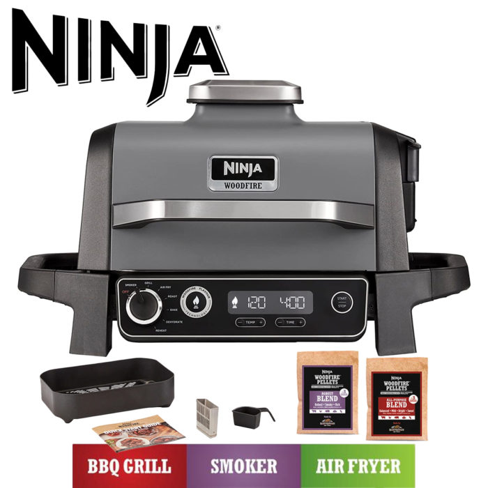 Ninja Woodfire 3-in-1 Electric BBQ Grill, Smoker & Air Fryer