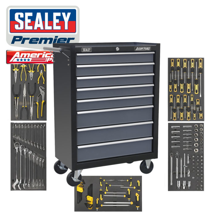 Sealey 8 Drawer Toolchest + 136 piece Toolkit - ONLY £2