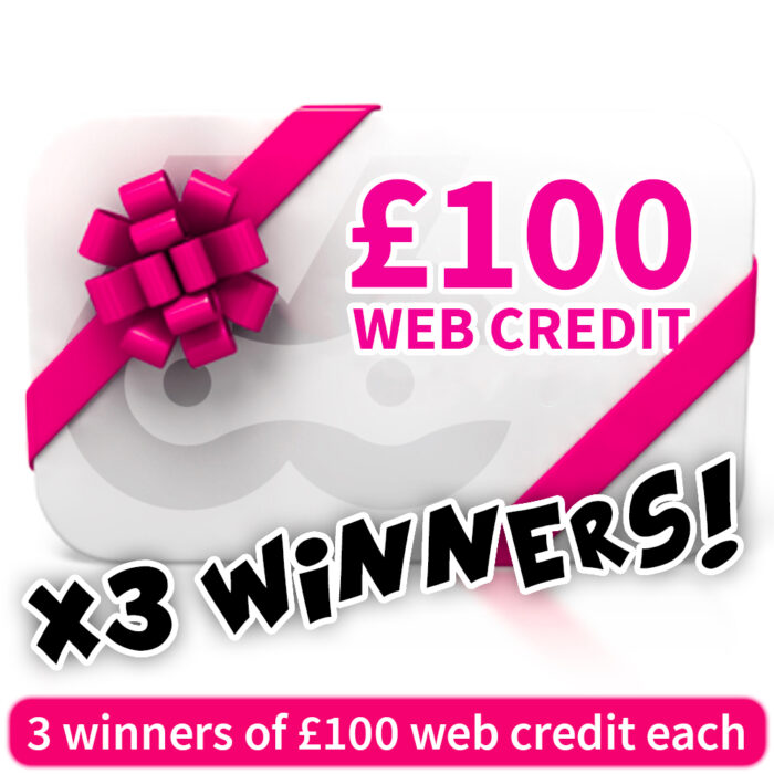 Win £100 Web Credit - Just £1! - x3 Winners - Early Draw Called