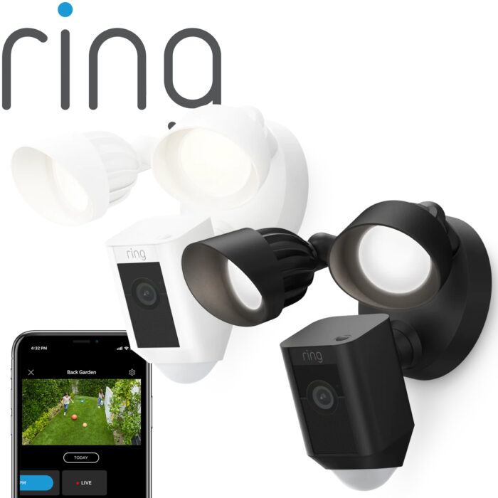 Ring Floodlight Camera 2-Pack Wired Plus