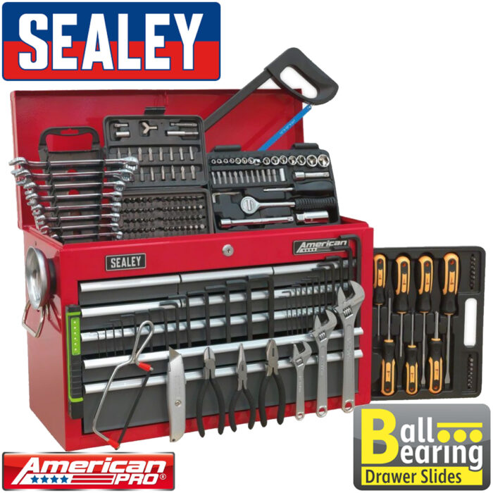 Sealey Topchest 9 Drawer 205pc Tool Kit