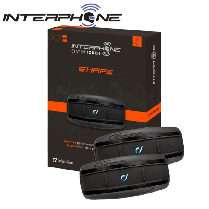 Interphone Shape Bluetooth Headset System - Twin Pack
