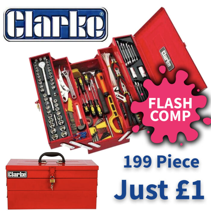 Flash Comp - 199 Piece Clarke Tool Chest - Early Draw Called
