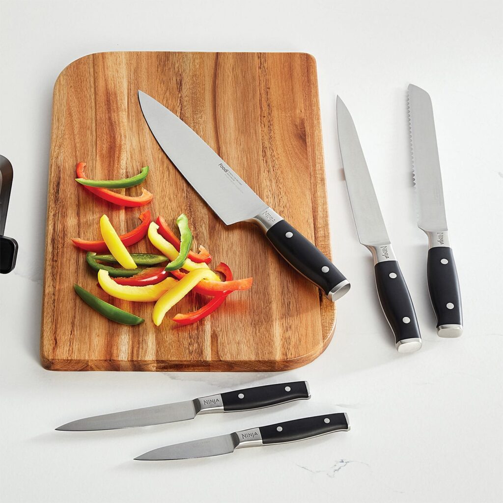 Ninja Foodi StaySharp Knife Block - Integrated Sharpener 6-Piece Set