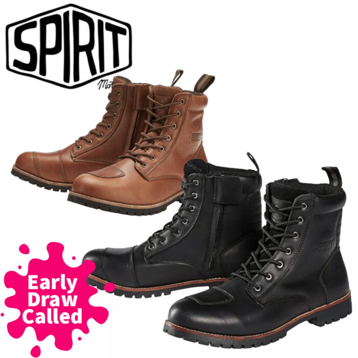 Spirit Motors Urban Leather Boots 8.0 - Black or Brown