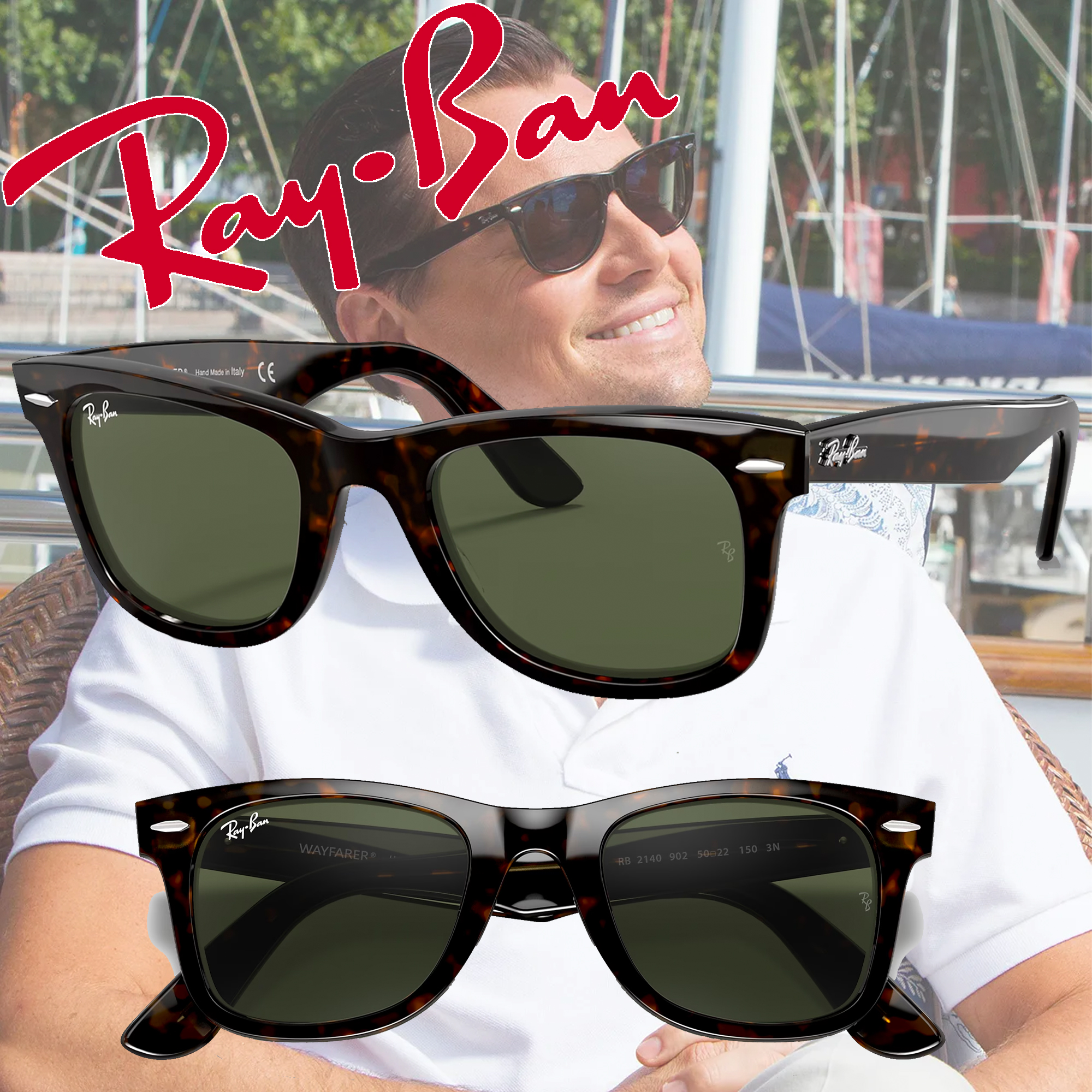 RayBan Original Wayfarer Sunglasses Colour Choice Apex 66