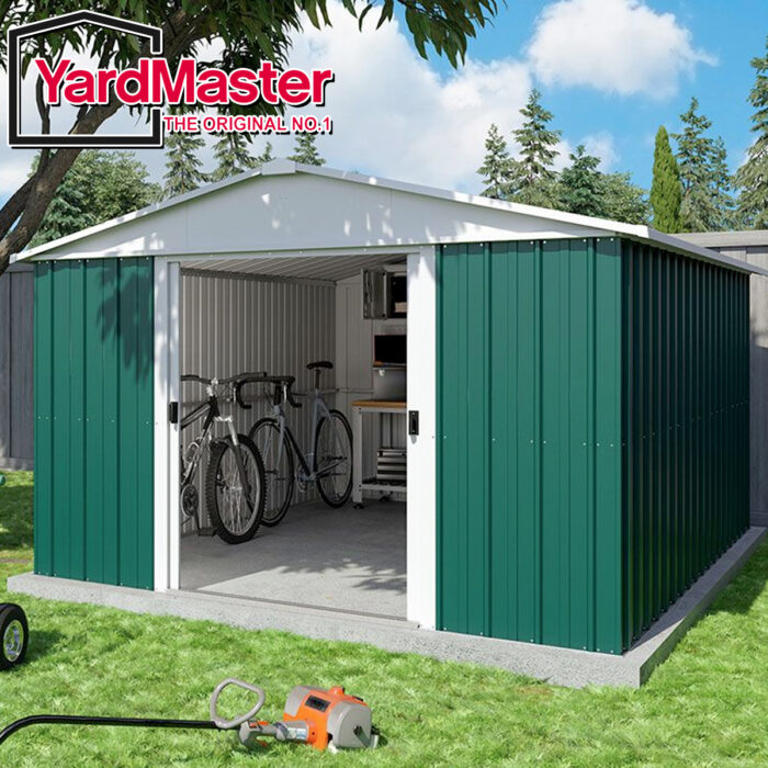 Yardmaster Metal Motorcycle Garage/Storage Unit - with floor