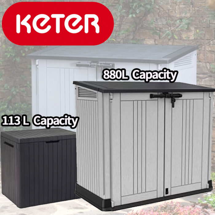 Ketar Store It Outdoor Garden Storage Unit & Mini Storage Unit