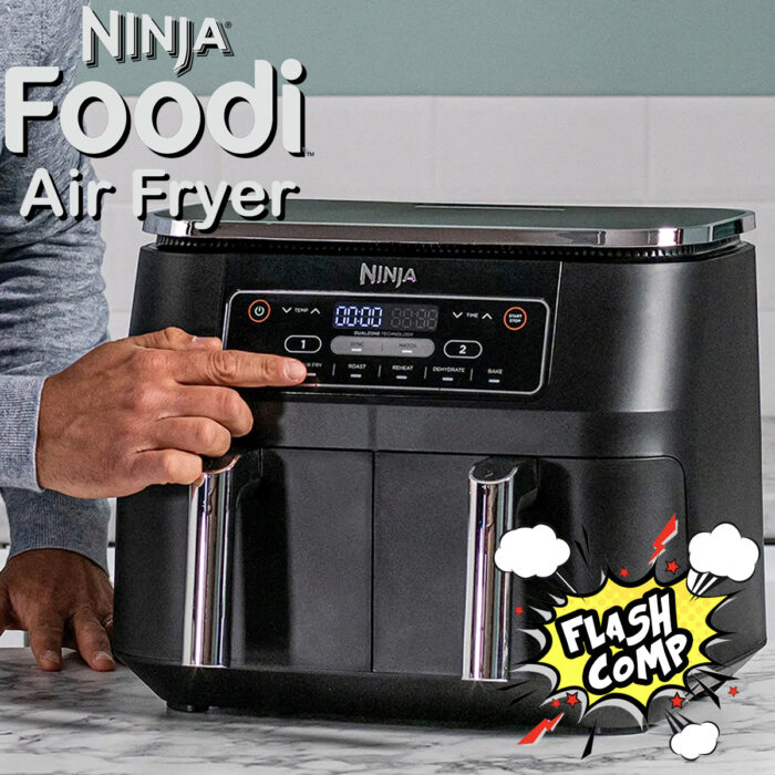 ⚡️Ninja Foodi Dual Zone 7.6 Litre Air Fryer -  Flash Comp Just 89p ⚡️