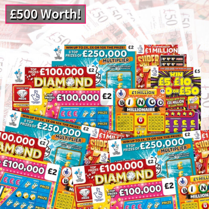 £500 Scratchcards - Various Selection