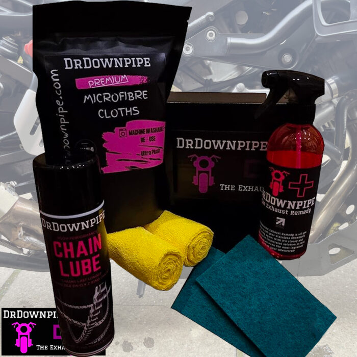 DrDownpipe Exhaust Cleaner & Chain Lube Gift Set Bundle