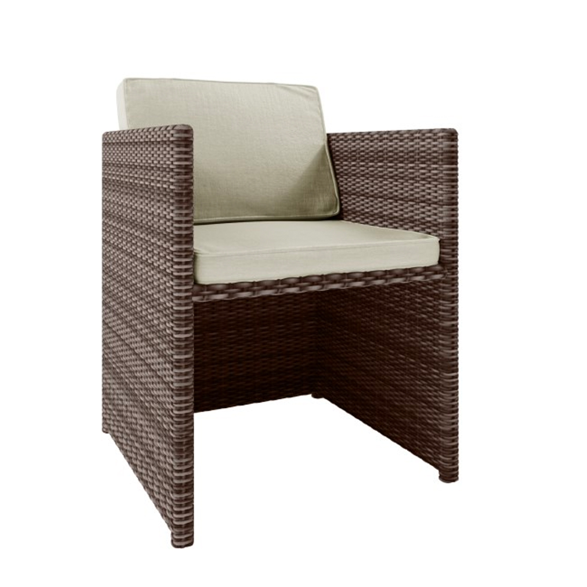 8 Seater Rattan Cube Garden Dining Set – Parasol Included - Image 7
