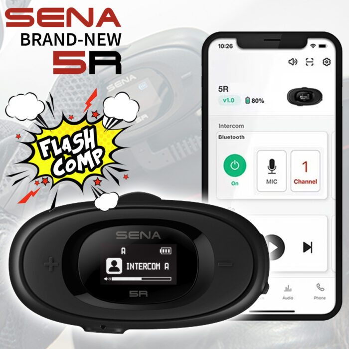 ⚡️Flash Comp - New 2023 SENA 5R Bluetooth Headset & Intercom ⚡️