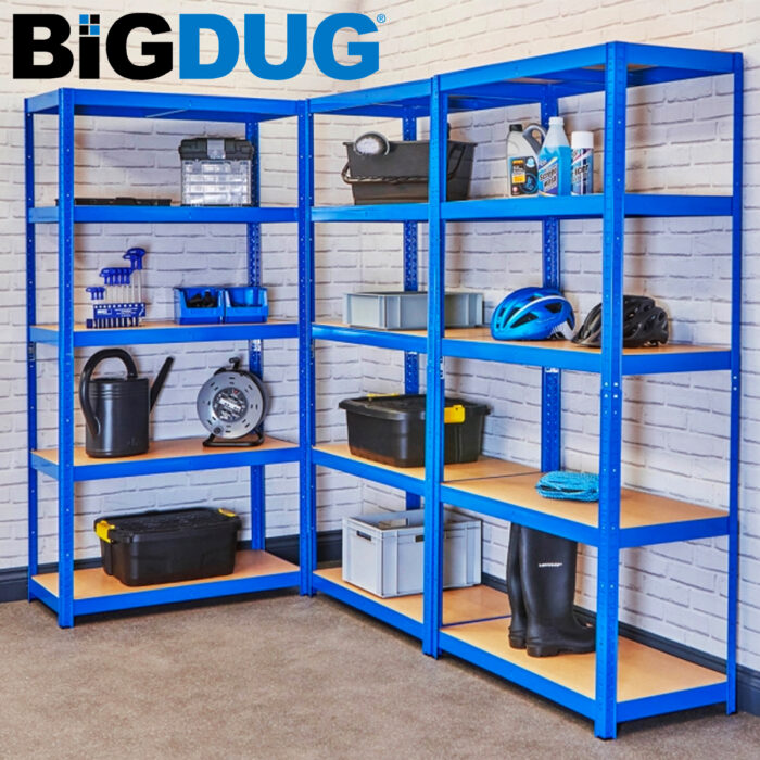 BigDug Garage Racking - 3x 200kg Garage Shelving