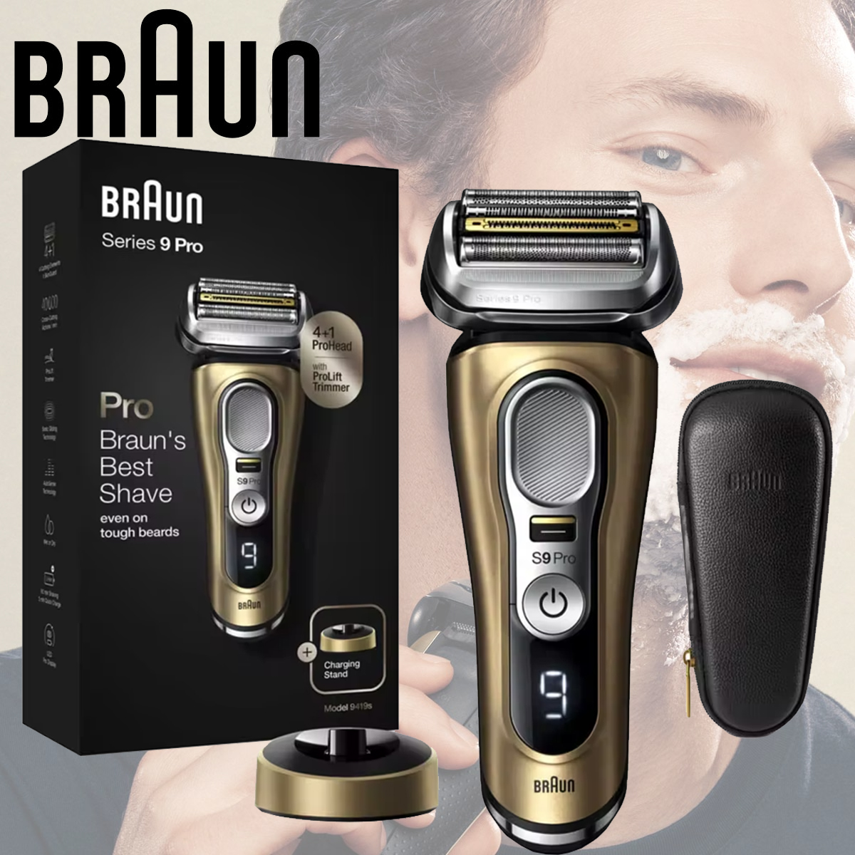 Braun Series 9 Pro Electric Shaver 4+1 Head Wet & Dry - Apex 66