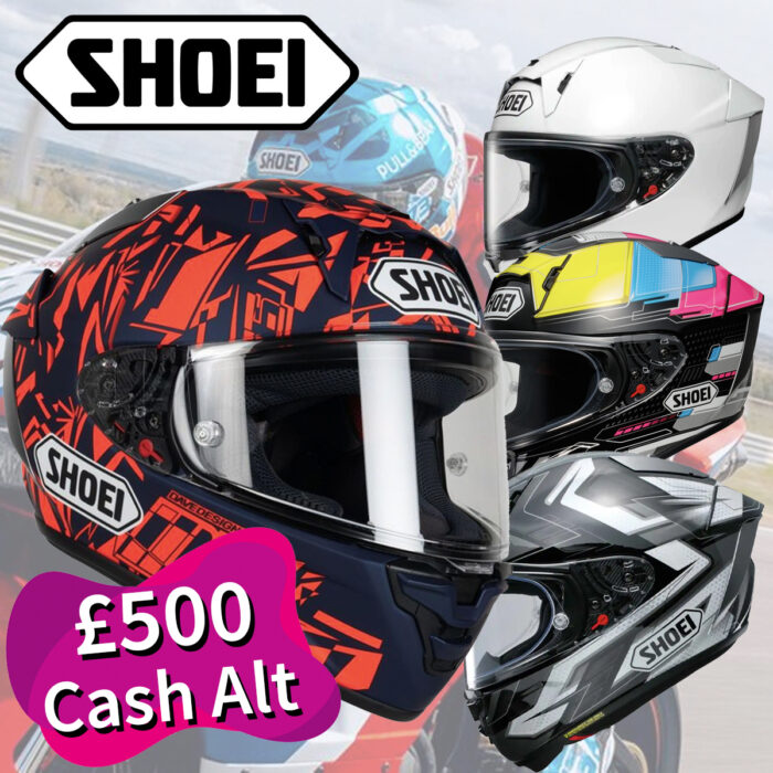 £500 Cash or Shoei X-SPR Pro Helmet - Choice of Colour