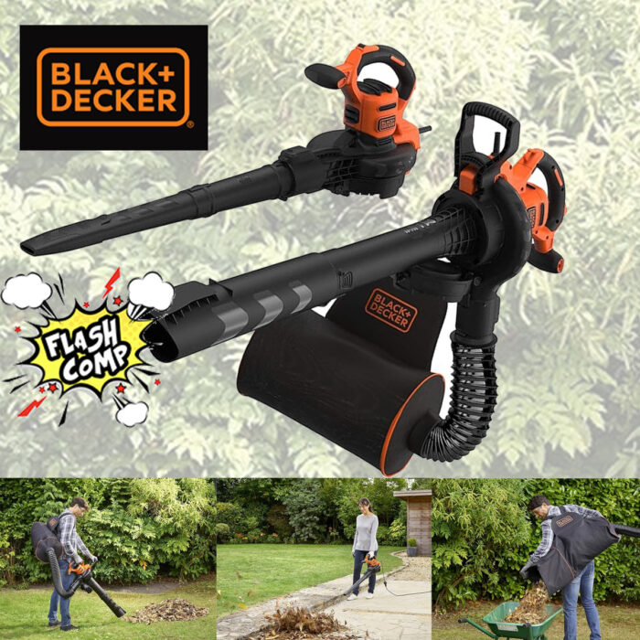 ⚡️ Black+Decker 3-in-1 Electric Leaf Vacuum/Leaf Blower with Shredder 2 Day Flash Comp⚡️