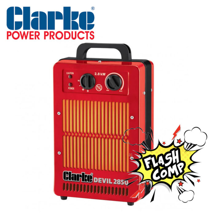 ⚡️ Clarke Tools Devil 2850 Electric Fan Heater - Ideal For Workshop Or Garage ⚡️