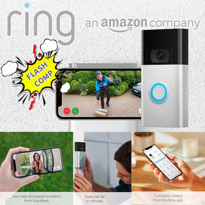 ⚡️ Ring Video Doorbell & Security Camera - Flash Comp For Just 89p⚡️