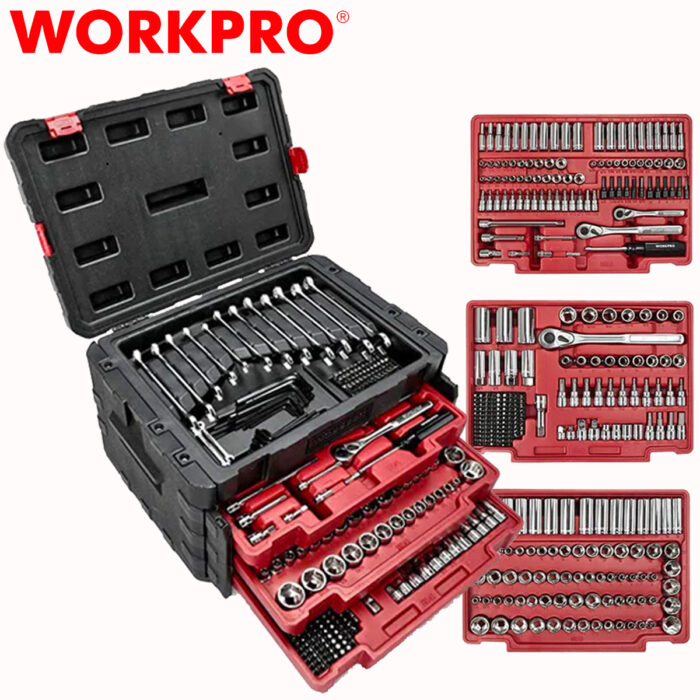 WORKPRO 450-Piece Drive Socket Set
