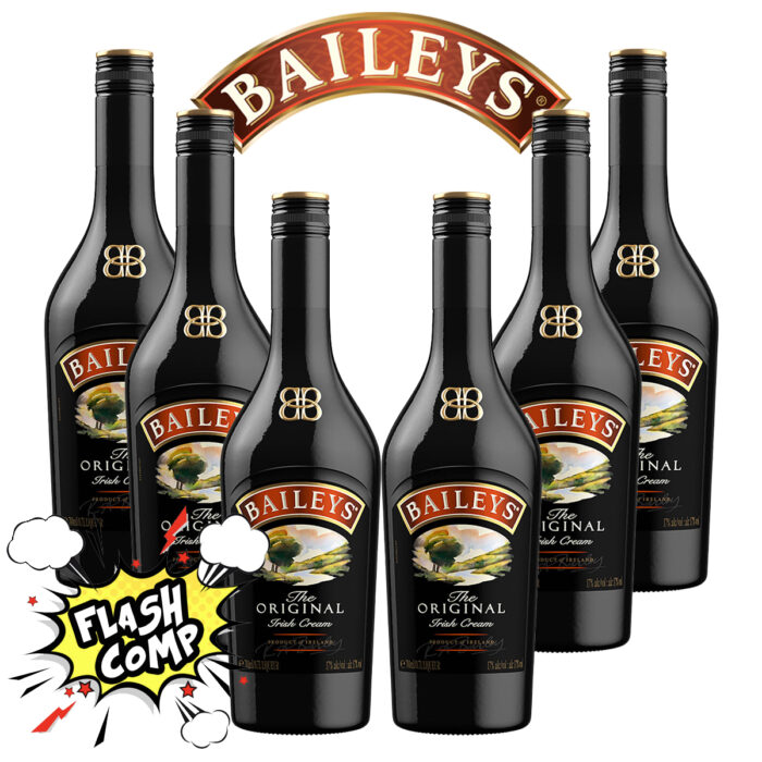 ⚡️6x Bottles Of Baileys Original 1L - Flash Comp⚡️