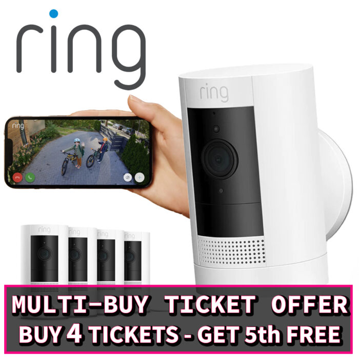 Ring Doorbell Outdoor Security Camera System - 4-Pack