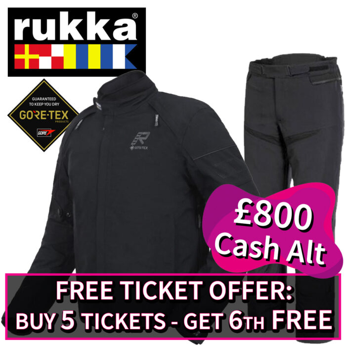 £800 Cash or Rukka Kalix Jacket & Trousers