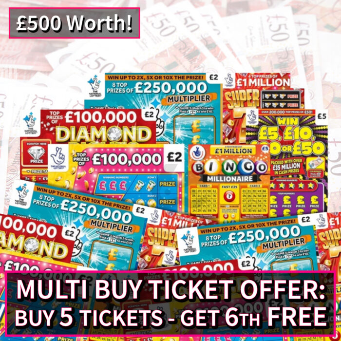 £500 Scratchcards - Various Selection