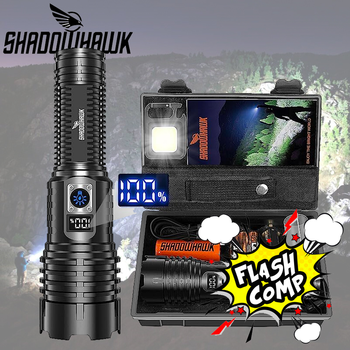 Three-Eyed Monster Mini Flashlight, Rechargeable LED Flashlights High  Lumens UK~