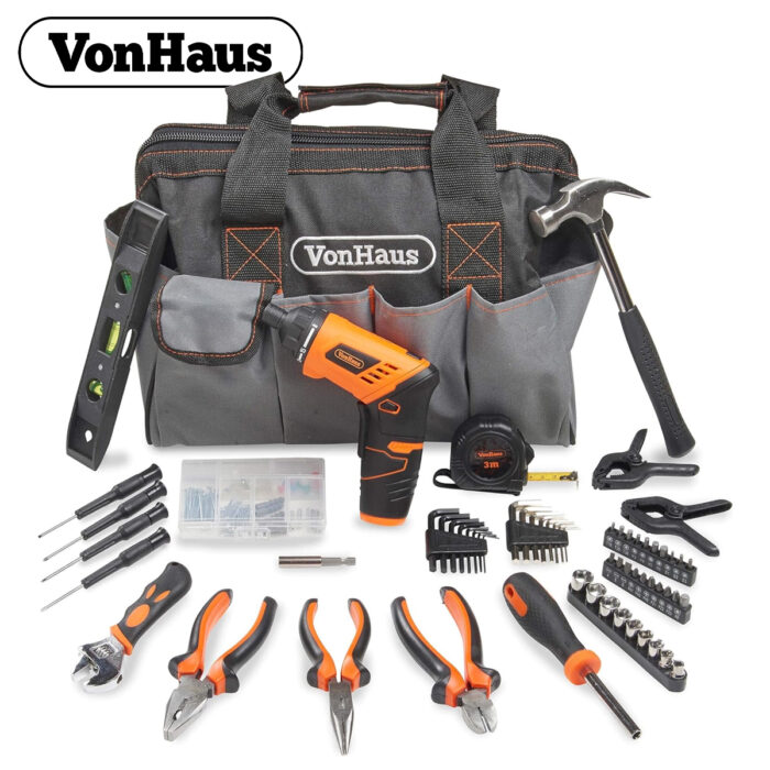 VonHouse Cordless Hand Drill And 94 Piece Tool