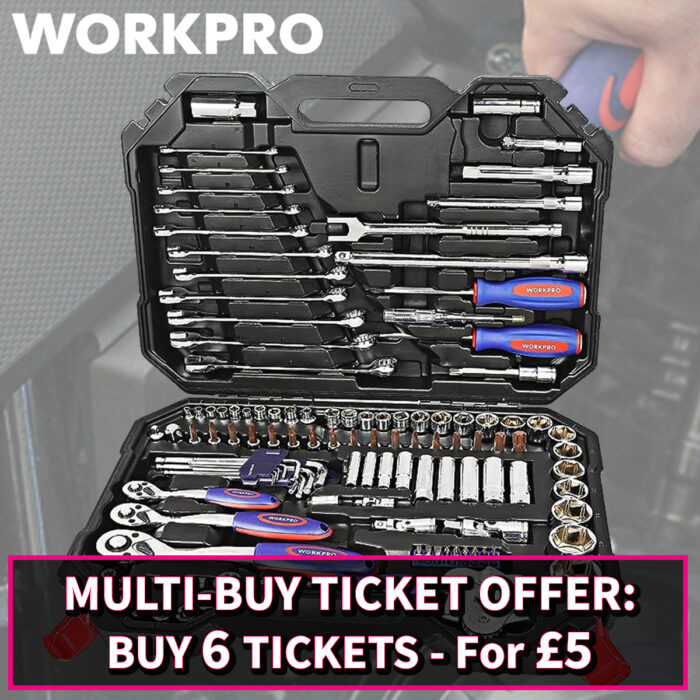 WorkPro 123 Piece Drive Socket Set