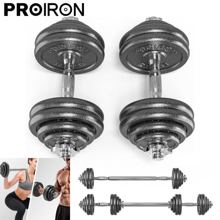 Pro Iron 30kg Adjustable Dumbbells
