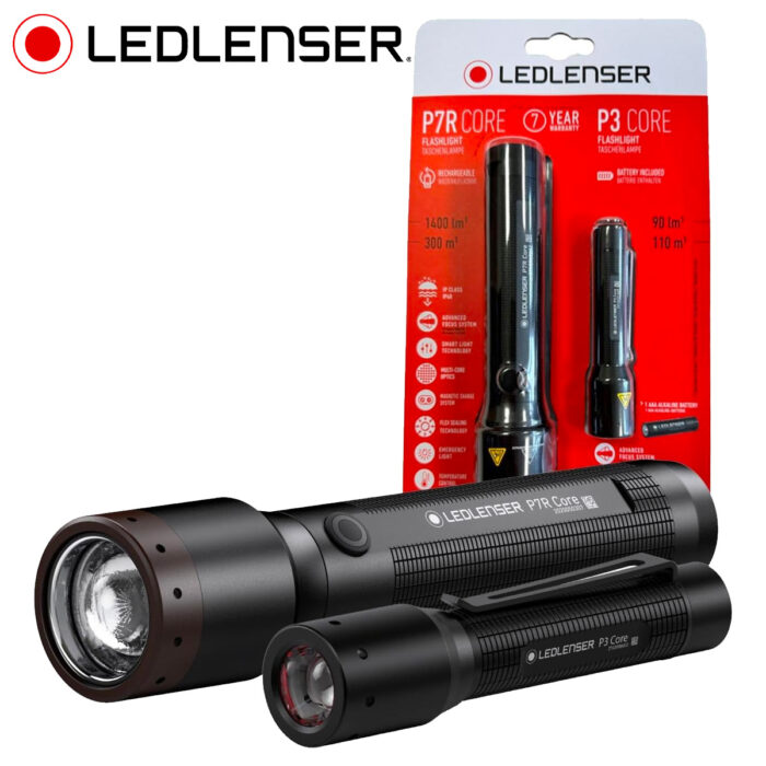 Ledlenser P7R Core + P3 Core Rechargeable LED Torch - 1400 Lumens