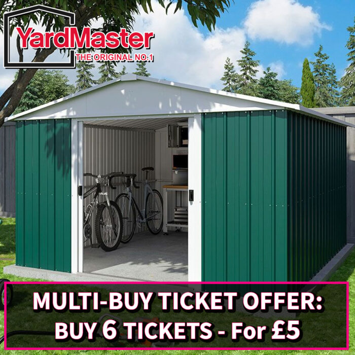 Yardmaster Metal Motorcycle Garage/Storage Unit - With Floor SuperKit