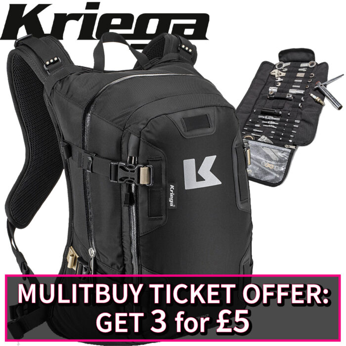 Kriega R20 Backpack + Kriega Tool Roll