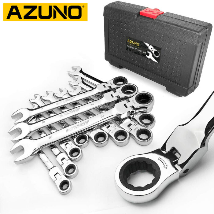 Azuno 12 Piece Flex Head Ratchet Spanners