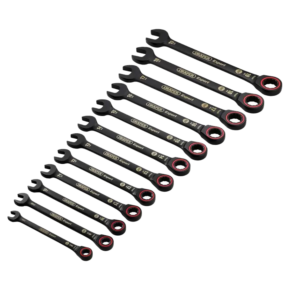 ⚡️12 Piece Draper Expert Hi-Torq Metric Ratchet Spanner Set – Black Edition⚡️ - Image 3